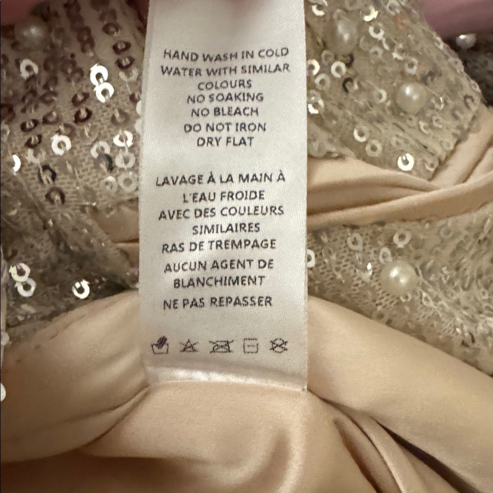 Mable Anthropolgie Women's Sparkling Sequin Blazer - Cream - Picture 7 of 7